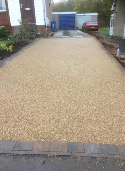 Large tarmac driveway