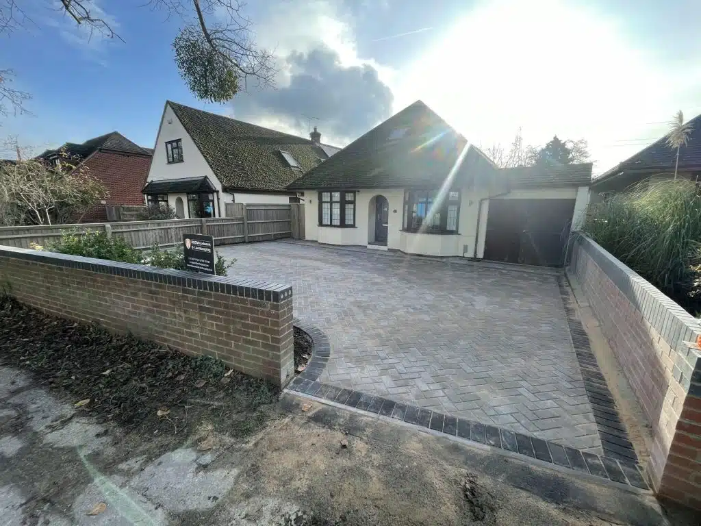 Block paving driveway